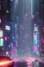 Placeholder: Craft a highly detailed, high-resolution depiction of a semi-realistic cyberpunk character within an urban setting, seamlessly integrating advanced technology with a gritty environment. Envision a protagonist navigating through crowded streets, adorned with cybernetic enhancements that enhance their physical capabilities. The cityscape should be dominated by neon lights, towering skyscrapers, and holographic advertisements. Picture the character wearing a sleek cyberpunk outfit, blending punk a