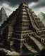 Placeholder: A sinister looking chaotic castle designed in Mayan architecture