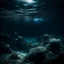 Placeholder: underwater images in a deep dark icy sea