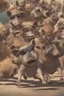 Placeholder: Close-up animation of a mischievous group of wild warthogs wearing sunglasses and attempting to breakdance in a comical fashion.