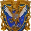 Placeholder: coat of arms of a city in the moutains, very detailed