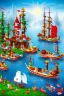 Placeholder: kids lake lego world