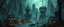 Placeholder: the first nation, robotic witchcraft, cyberpunk village, sci-fi, strange vessels