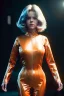 Placeholder: Ultra Realistic retro sci-fi portrait New York image from 1960, spaceshipper, sweet young Jane Fonda, tight latex suit, weapon, fighting stance, soft color, highly detailed, unreal engine 5, ray tracing, RTX, lumen lighting, ultra detail, volumetric lighting, 3d, finely drawn, high definition, high resolution.