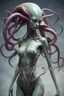 Placeholder: gorgeous female humanoid alien model, tentacles