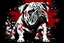 Placeholder: british bulldog england flag proud english icons design style of pollock