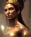 Placeholder: Hyper realistic portrait of a goddess by Greg Rutkowski, deep colours