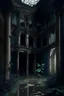 Placeholder: Black nature in an abandoned mansion .