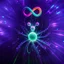 Placeholder: infinity symbol ∞ with vibrant single Plankton in water, striking, neon, chiaroscuro, dramatic, captivating, powerful, fantasy, beautiful, octane render, 16k post-production, artstation: award-winning: atmospheric: commanding: fantastical: clarity: ultra quality: striking: brilliance: stunning colors: amazing depth; lens: f/11, 35mm