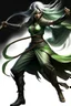 Placeholder: female Shadar-Kai wielding a Whip a whip made out of black thorns