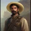 Placeholder: portrait,"Insanely detailed photograph of a eye patch male western mustachioed crossbowman", detailed charro and Sombrero, digital painting, cigar, artstation, concept art, sharp focus, illustration, art by artgerm and greg rutkowski and alphonse mucha, 8 k,fantasy, unreal engine