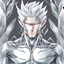 Placeholder: silver skinned anime man