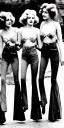 Placeholder: Four Ziegfeld Girls on jeans walking