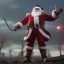 Placeholder: great battle santa fighting elves