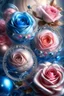 Placeholder: MAGIC ROSE balls,gusts of wind,spiral, patterns ,silver pink blue, composition,flowers,pearls, silk,colored ribbons ,realistic,macro,delicate colors grace, transparent,aesthetically pleasing,hyper detailed,unusual,combination is extremely beautiful,drawing details ,magic,aesthetics, bright light, clarity,fantastically,,close-up, filigree,pastel,watercolor,detailed drawing..,hyperdetalization,surrealism,glitter,5d ,transparent details,futuristic,best quality.