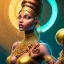 Placeholder: dhalsim as gypsy woman ,yoga artist in the air, maze background , levitated lab equipment, 4k, Highly Detailed, Masterpiece, perfect eyes, Digital Illustration, Cinematic Lighting, Realistic, Sharp Focus, Centered, Beautifully Lit, Bioluminescent by Stanley Artgerm Lau