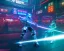 Placeholder: cyber samurai with cyber glowing swords, cyberpunk, full body, realistic, intricately detailed, neon lighting, vivid colors, neon, 64k