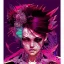 Placeholder: beautiful punk girl, hyper detailed, hyperdetailed, intricately detailed, illustration by <kilian eng> <Yoji Shinkawa>, purple tones,