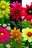 Placeholder: Generate an image of beautiful flowers with background of nature and green views