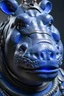 Placeholder: Portrait of a Hippo Rogue for dnd blue gray skin, buzz light year armor, intricate, 8k, macro photography,