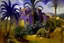 Placeholder: A purple Egyptian kingdom with a scorpion palace painted by Paul Cezanne