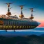 Placeholder: fullbody Drawing of 'sketch of Steampunk DragonFly Airship',intricate detail,andrea bonelli,Kilian Eng,Ohrai,evan lee,Aleksandr Sidelnikov,KyuYong Eom,three quarters frontal aerial view,toned colors,16k