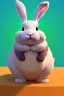 Placeholder: Cute animation fat bunny