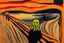 Placeholder: Knitted the scream Edvard Munch