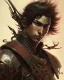 Placeholder: Detailed anime Man, dark brown hair, black and red dragon scale armor, intricate details, full body portrait, keep head in frame, slight smile, black Japanese motif, concept art, highly detailed, digital painting, concept art, sharp focus, illustration, art by Yoji Shinkawa