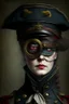 Placeholder: captain of an army victorian times woman eye patch