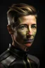 Placeholder: She has a lean, athletic build, a testament to her years of cycling. Her short-cropped hair, worn for aerodynamics during races, gives her a distinctive and androgynous look. upper body portrait, photo-realistic, shot on Hasselblad h6d-400c, zeiss prime lens, bokeh like f/0.8, tilt-shift lens 8k, high detail, smooth render, down-light, unreal engine 5, cinema 4d, HDR