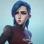 Placeholder: portrait girl look beautiful like shy, hyper details, 8k, realistis, rekfleksi, rtx, eye looks ocean blue, sort hair, glow, very cool expresion