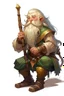 Placeholder: young blonde bard mountain dwarf with magical flute dnd