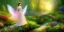 Placeholder: bright fairy, beautiful portrait, flowery landscape