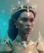 Placeholder: A portrait of a crystalised queen, atmospheric, realistic, unreal engine, cinematic lighting, octane render.