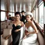 Placeholder: Female fashion models aboard the Finer Liner.
