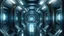 Placeholder: Space station or spaceship scifi style corridor or room. . Ultra modern sci-fi design. Generative AI.