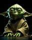 Placeholder: Detailed 3D illustration, medium shot, Yoda in Pixar animation style, vibrant and textured green skin with subtle shading, large and expressive golden eyes with intricate details, furrowed brow and detailed forehead wrinkles, pointy and textured ears with subtle highlights, wispy and detailed white eyebrows, small and wizened nose with subtle texture, furrowed cheeks with intricate shading, small and expressive mouth with textured lips and teeth, detailed and textured robe in Pixar-style colors,