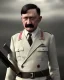 Placeholder: portrait of Hitler holding a gun, full, detailed, cinematic, post apoclypse world, sharp, 8k