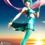 Placeholder: Anime art of beautiful Hatsune miku with beautifel legs by artgerm, ross tran, magali villeneuve, Greg Rutkowski, Gil Elvgren, Alberto Vargas, Earl Moran,, Art Frahm, Enoch Bolles