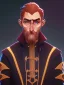 Placeholder: Portrait of a 30 year old strange wizard