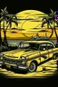 Placeholder: A ilustration of TAXI OLD STYLE , beach, middle ground design, t-shirt design, no black ground, vector, 4k