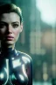 Placeholder: Ultra Realistic sci-fi scene, portrait, brunette woman, Ava garner face, perfect iris, glow eyes, makeup. Aliens background, Retro sci-fi style, helmet, tight latex coat, fog, rain, soft color, highly detailed, unreal engine 5, ray tracing, RTX, lumen lighting, ultra detail, volumetric lighting, 3d, finely drawn, high definition, high resolution.