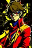 Placeholder: persona 5 style background and bright colours character
