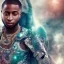 Placeholder: Nigeria singer davido as kilmonger, realistic, futuristic, heroic, 8k resolution, cinematic 4d