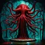 Placeholder: The Bloodlust Of Yog-Sothoth || Outer Gods :: Lovecraftian horror :: in the styles of Michael Whelan and Paul Carrick and Wes Benscoter :: surreal illustration :: bloody :: gothic colors :: HDR