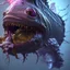 Placeholder: fluid ink angler fish creature, unreal engine 5, 8k resolution, photorealistic, ultra detailed