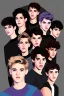 Placeholder: Extremely rich temperate pop artists teen boys portrait