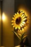 Placeholder: Wall lamp inspired by sunflower , organic form