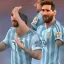 Placeholder: perfect face lionel messi happy, highly detailed, wearing Argentina